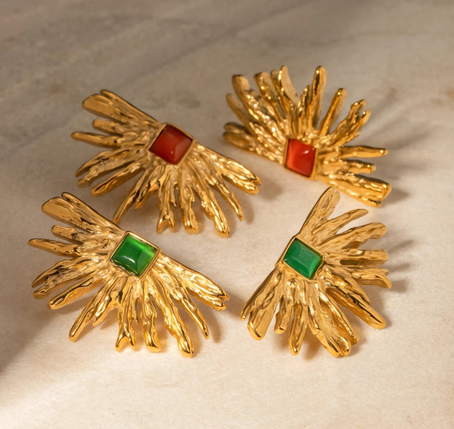 Sunburst earings