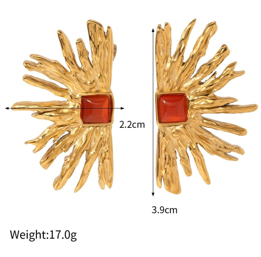 Sunburst earings